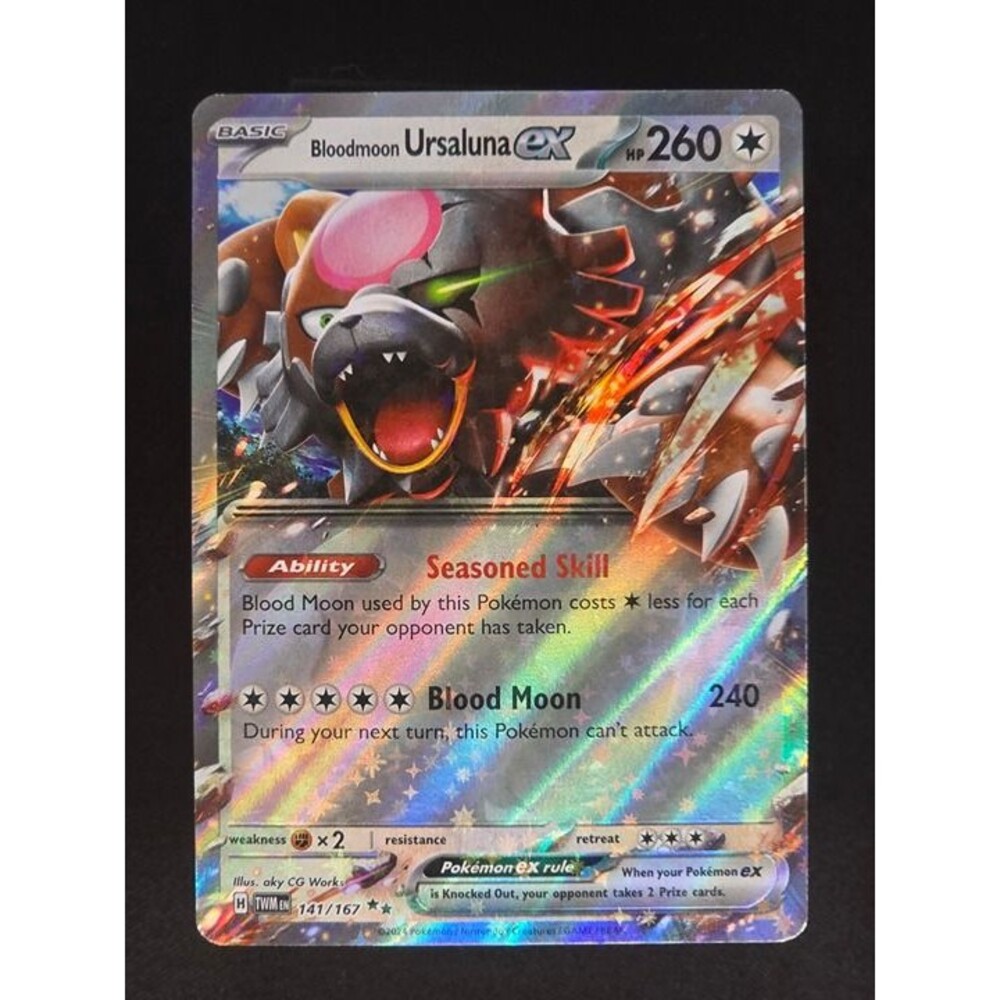 Bloodmoon Ursaluna ex #141 Pokemon Twilight Masquerade